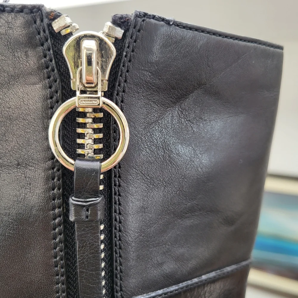 Dairy Boy Vibes Riding Jolene tall leather boots sz7 - Picture 10 of 10